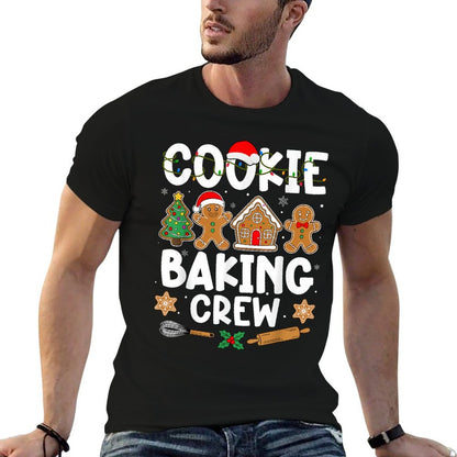 Cookie Baking Crew for Women Kids Men Boy Family Christmas  Breathable T-Shirt