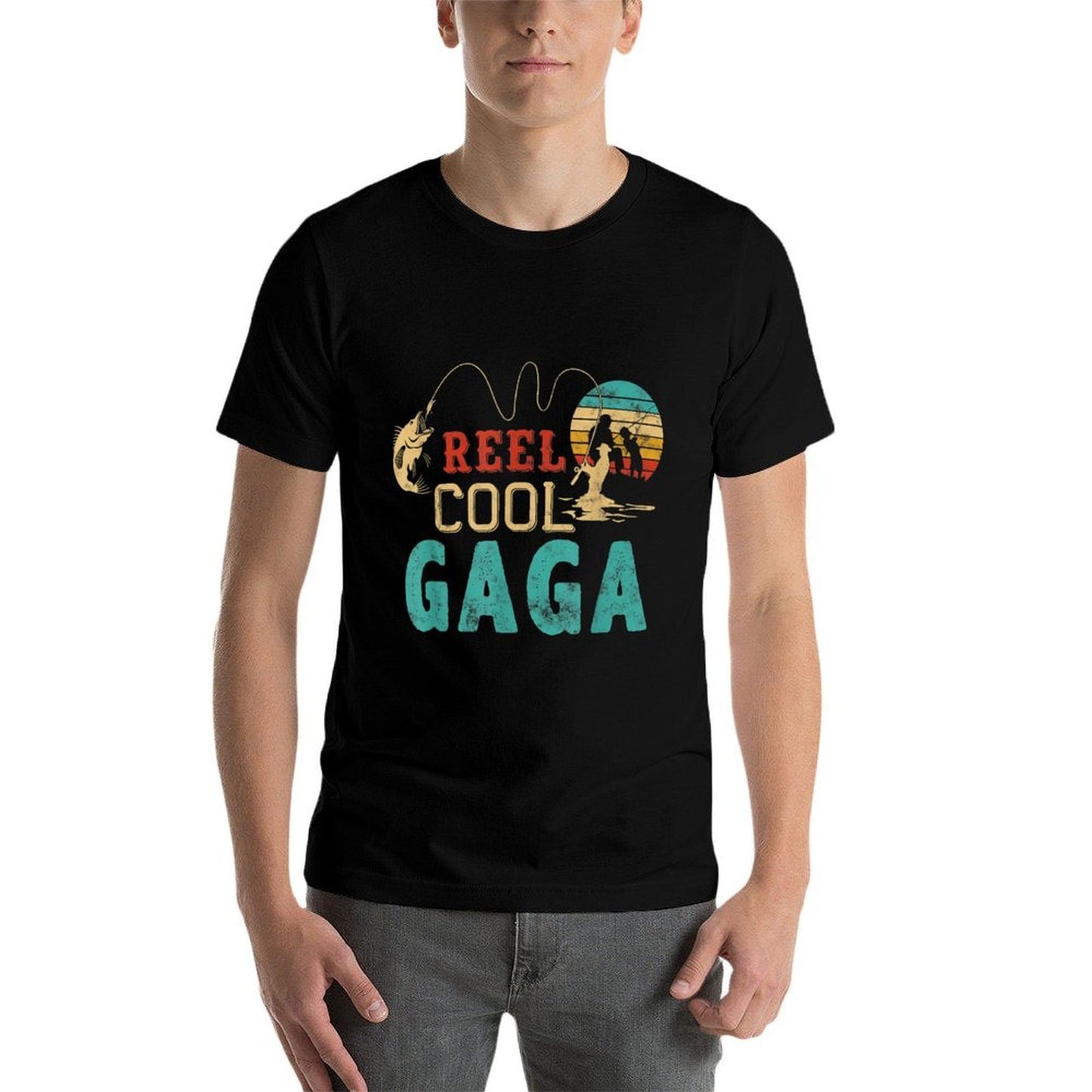 Fishing Reel Cool Gaga Father’s Day Gift For Fisherman Gaga Comfortable T-Shirt