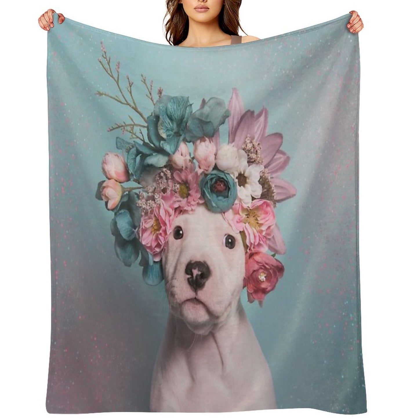 Flower Power, Salty Eco-conscious Throw Blanket