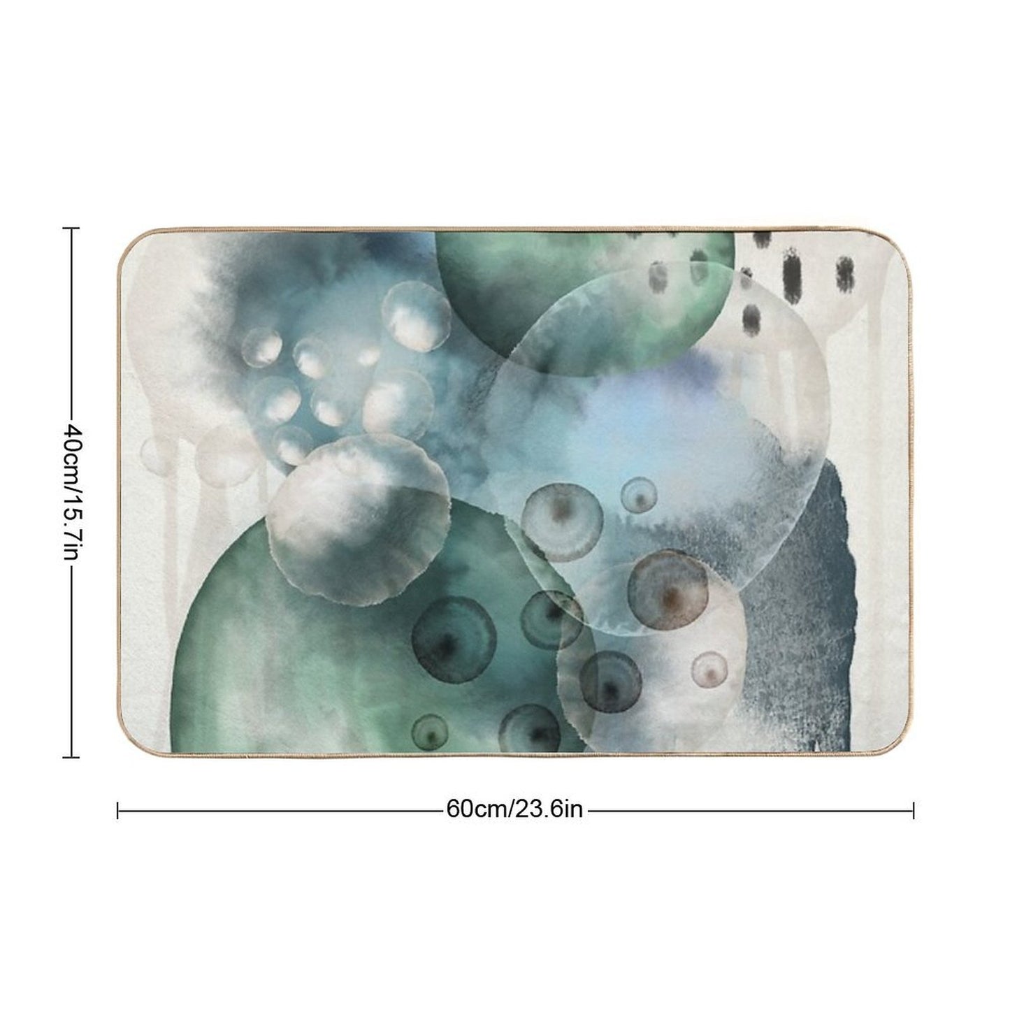 Organic Harmony  Repositionable Bath Mat