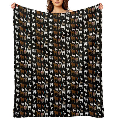 Farm Animals - The Kids' Picture Show Wrinkle-free Throw Blanket