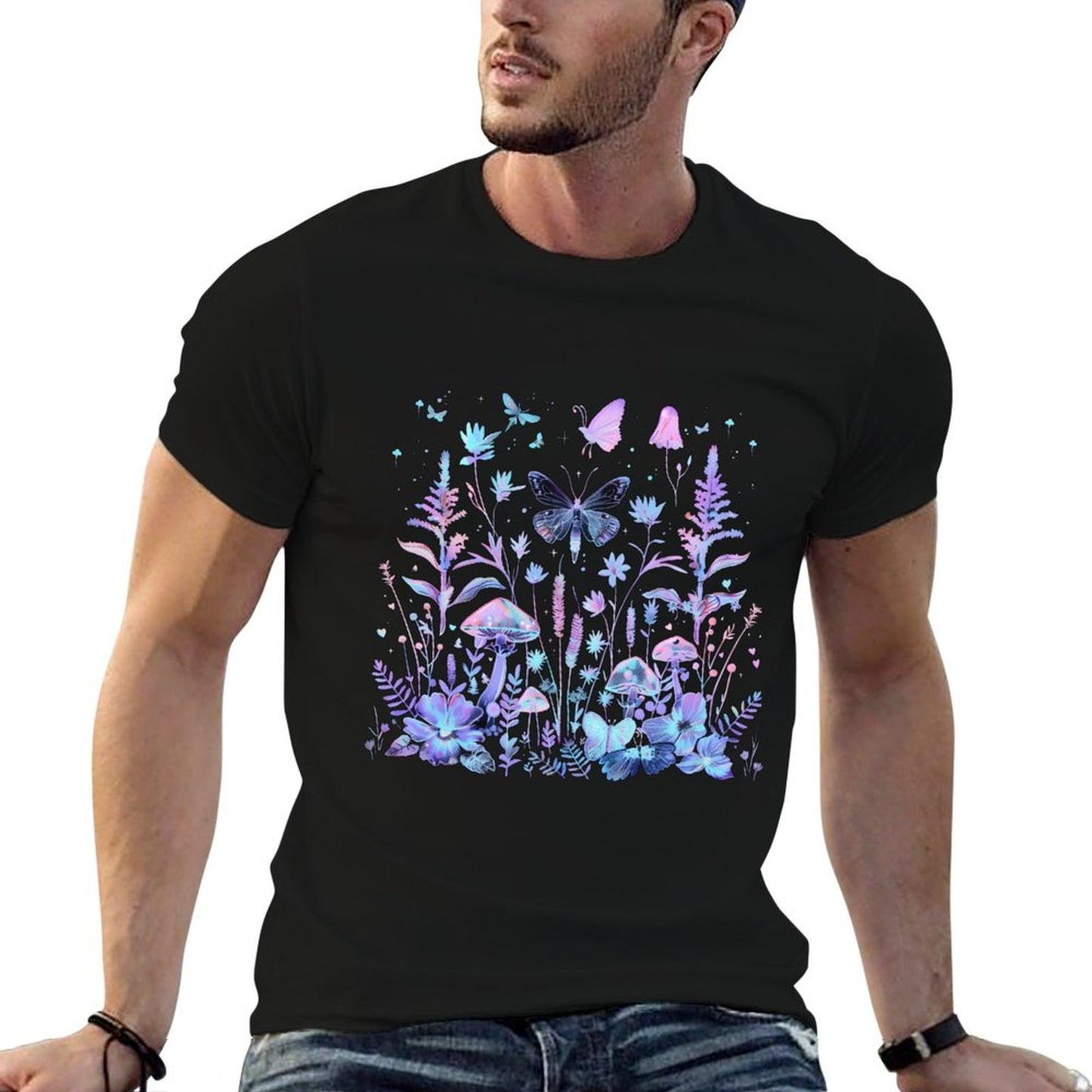 Fairycore Twilight Garden - Enchanted Nature Design  Soft T-Shirt