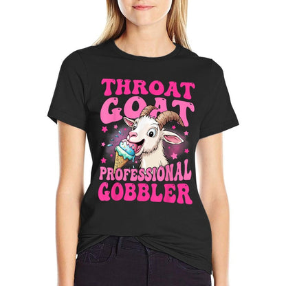 Embarrassing Throat Goat Inappropriate Adult Humor  Summer-ready Fabric T-Shirt