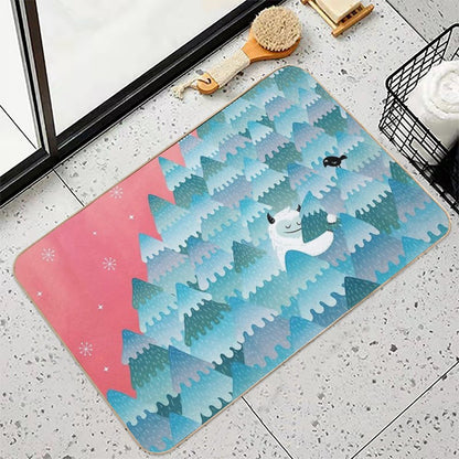 Tree Hugger  Stain-Proof Bath Mat