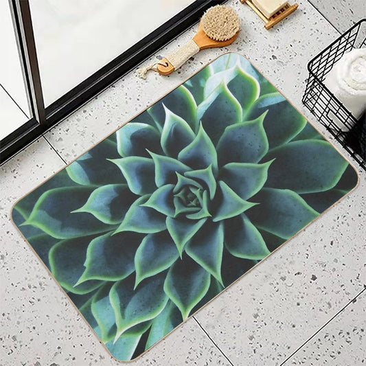 Succulent  Fade-Resistant Bath Mat