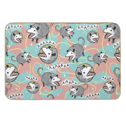 Opossum Screm Durable Bath Mat