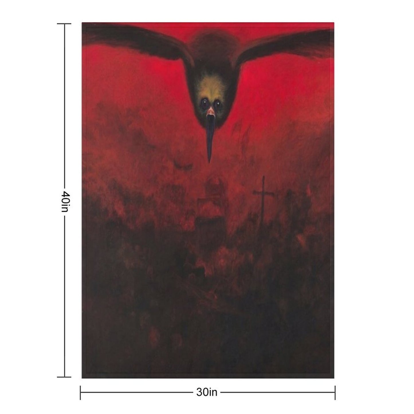Zdzisław Beksiński Paintings Zdzisław Beksiński Artwork Eco-conscious Throw Blanket