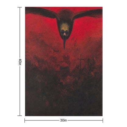 Zdzisław Beksiński Paintings Zdzisław Beksiński Artwork Eco-conscious Throw Blanket
