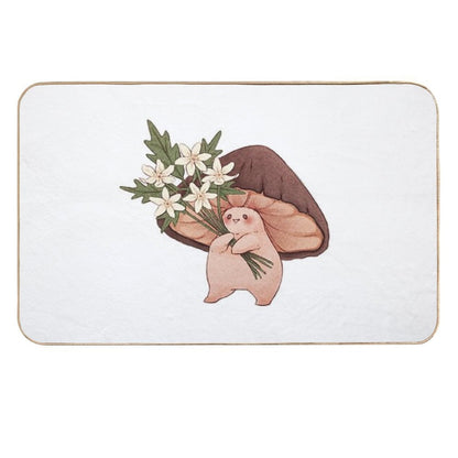 Spring Flowers  Dirt-Trapping Bath Mat