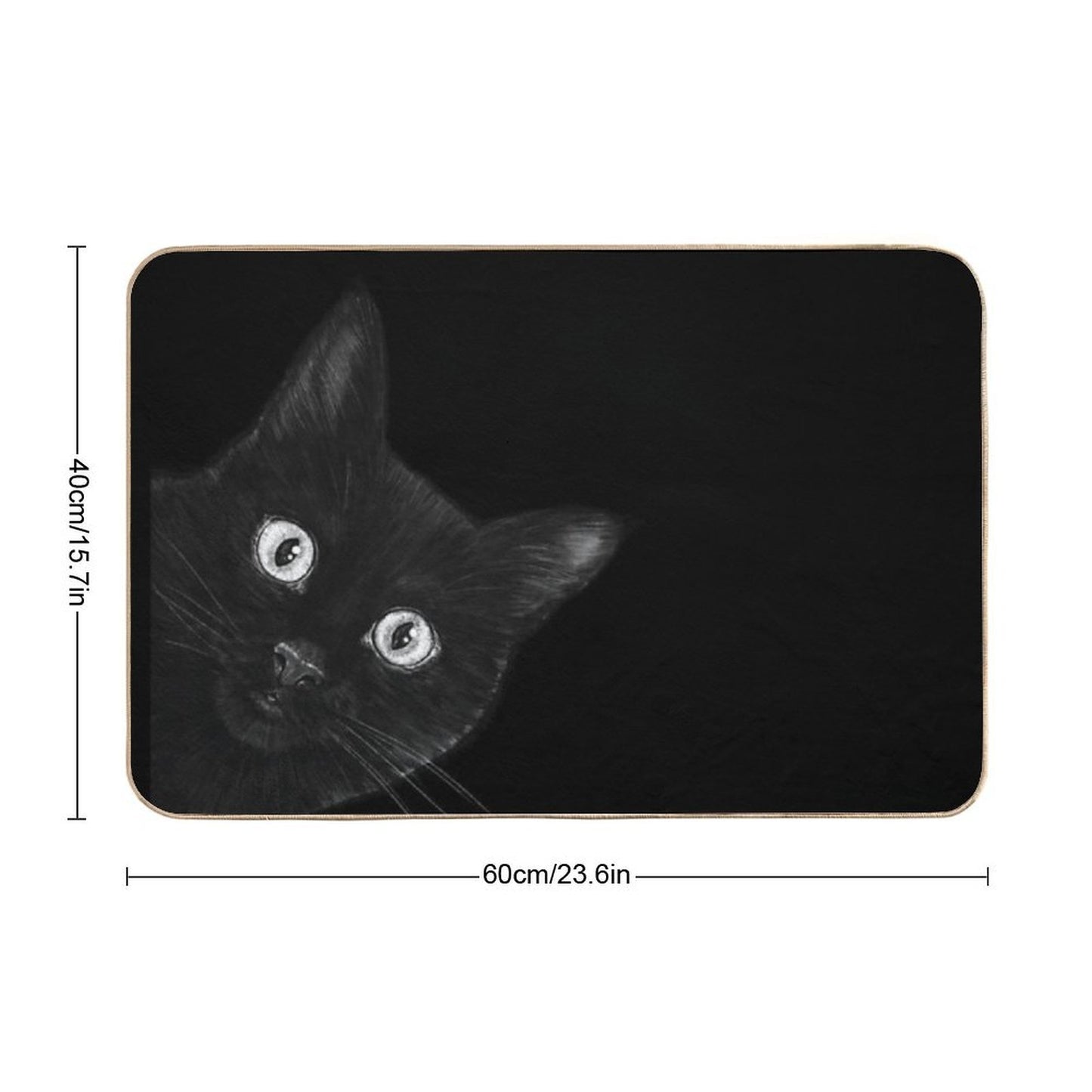 Black Cat  Absorbent Bath Mat