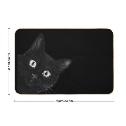 Black Cat  Absorbent Bath Mat