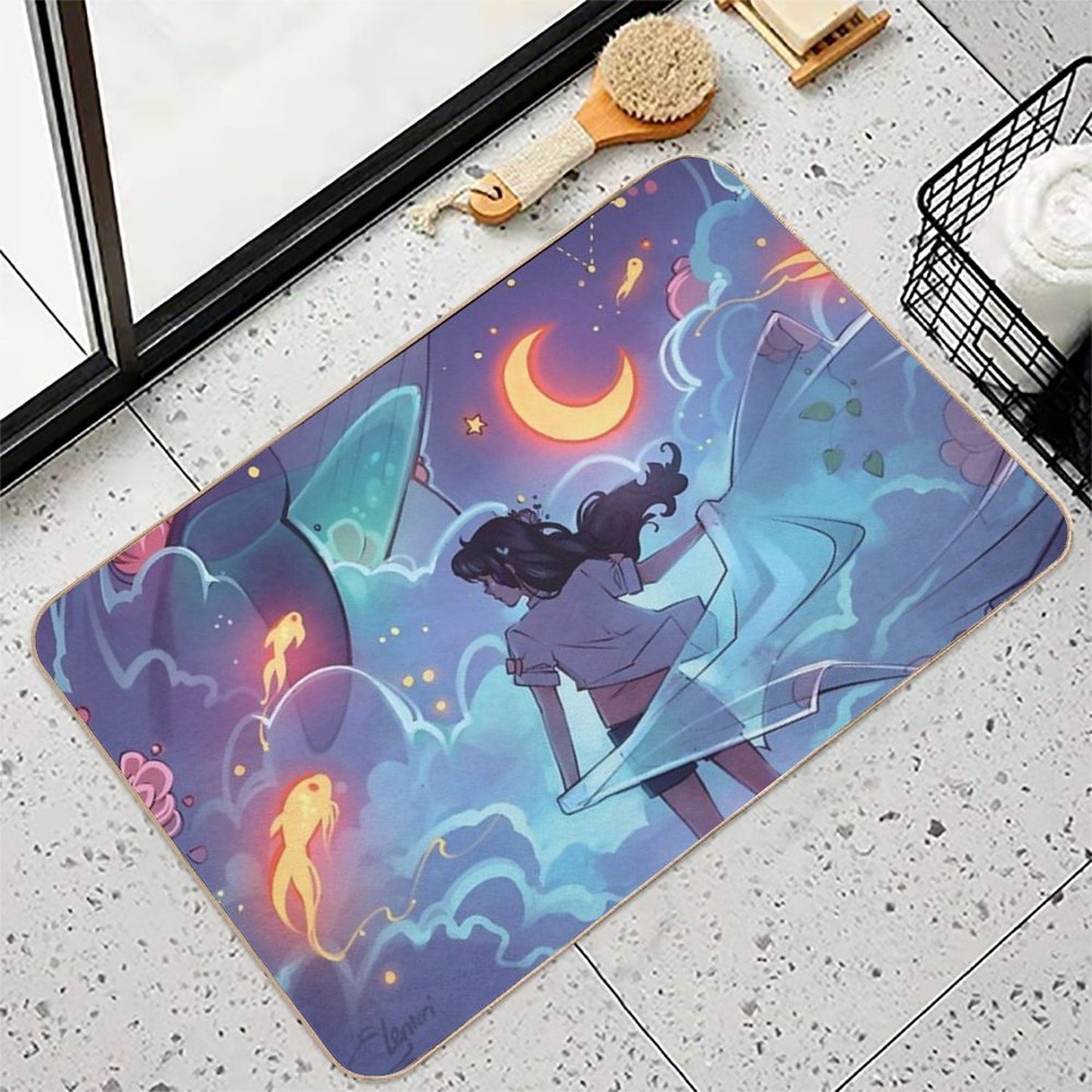 Galaxies  Rapid-Drying Bath Mat
