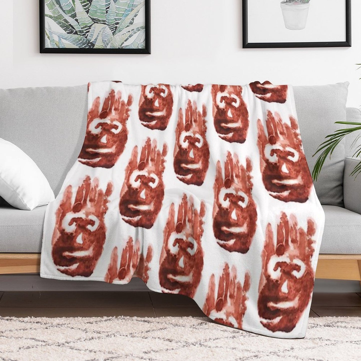 WILSON! Wrinkle-free Throw Blanket