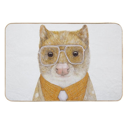 Spotted Quoll, Australian Hipster Animal  Long-Lasting Bath Mat