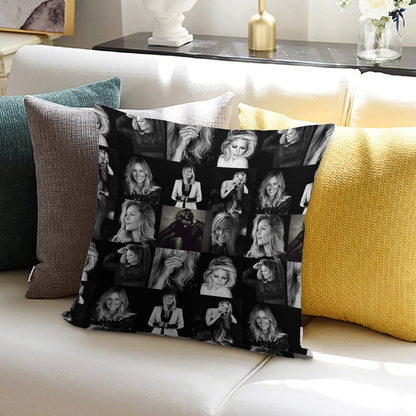 Helene Fischer Collage Soft Decorative Cover Throw Pillow