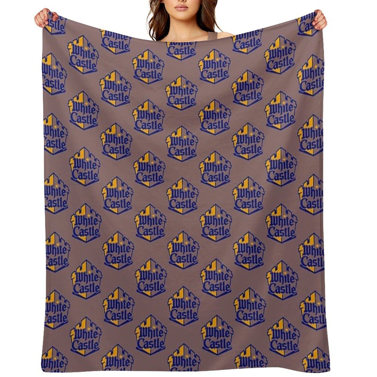 White Castle Logo Lightweight Throw Blanket