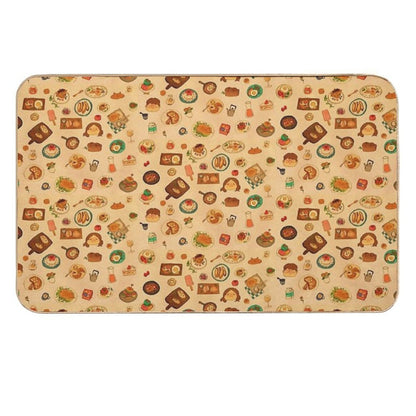 Dishes  Easy To Clean Bath Mat