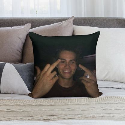 Dylan O’brien Middle Fingers Soft Anti-Pilling Throw Pillow