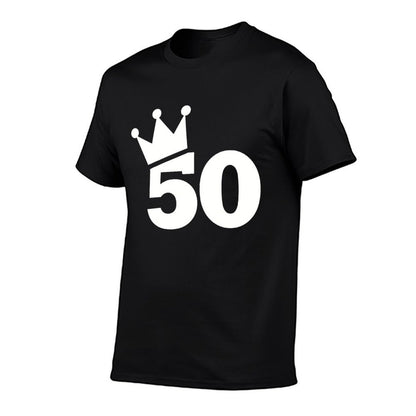 50th Birthday Crown  Moisture-wicking T-Shirt