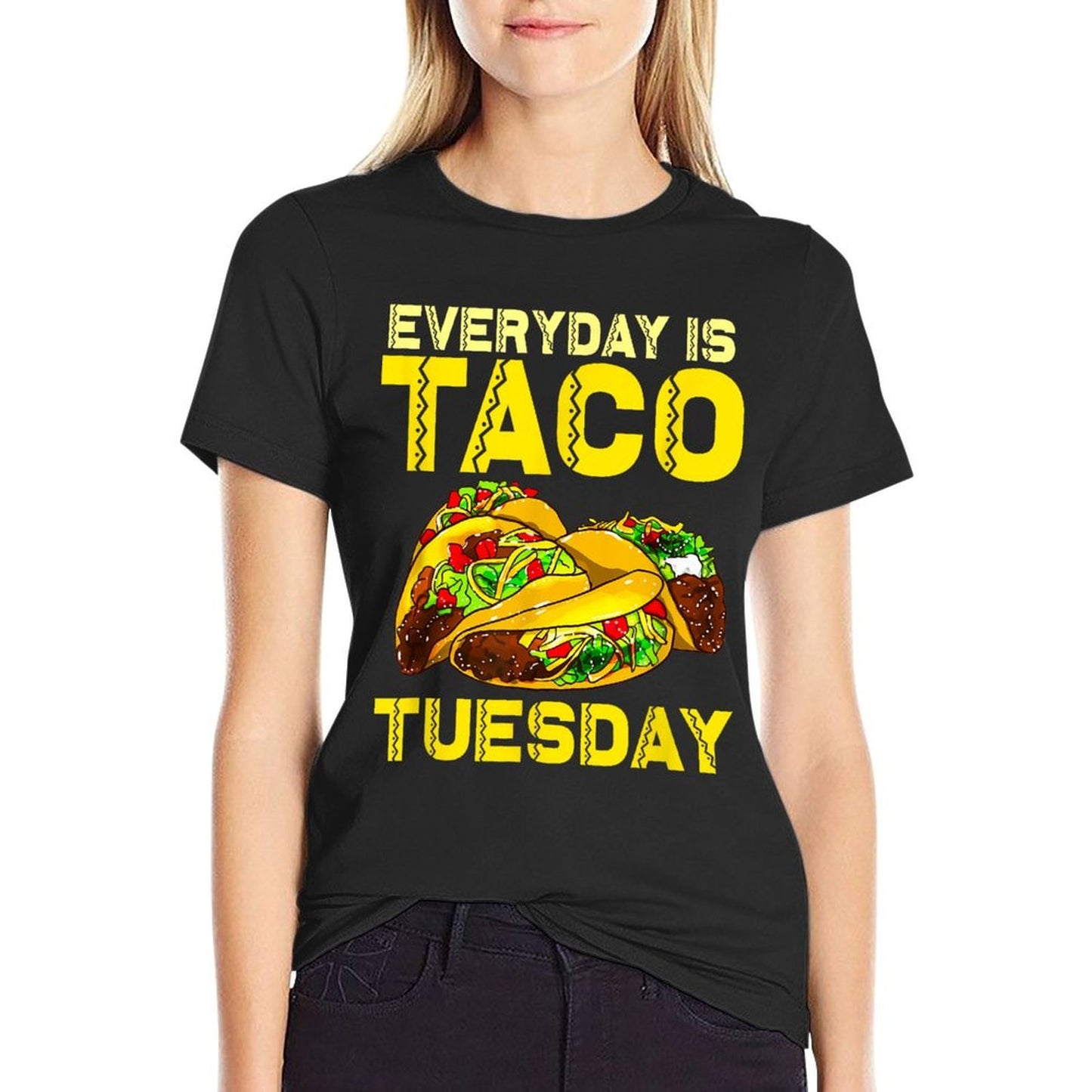 Taco Party Everyday Is Taco Tuesday For Men Women Kids  Polyester Blend T-Shirt