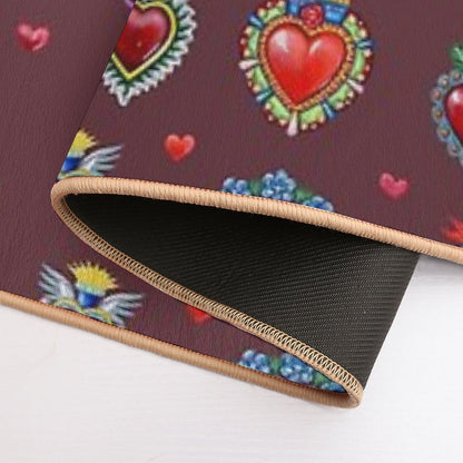 Mexican Sacred Hearts  Multi-Purpose Bath Mat