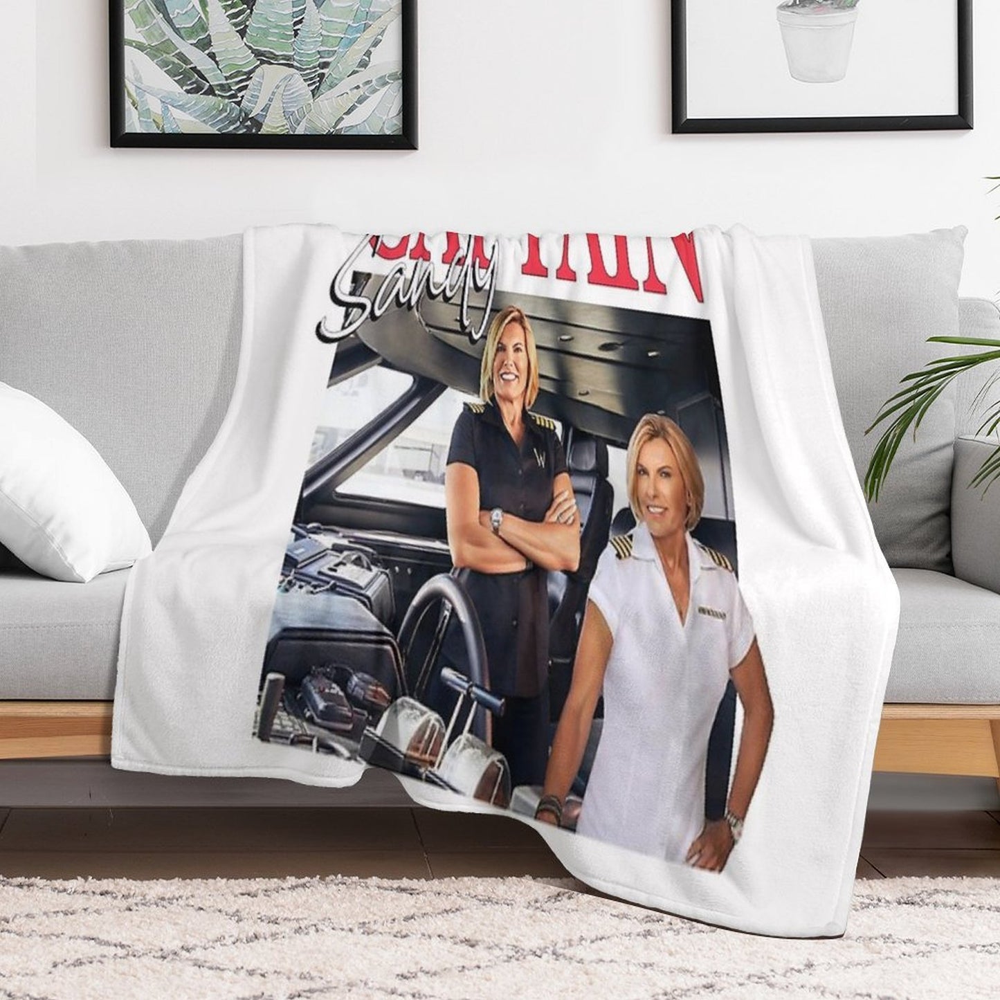Captain Sandy Easy Care Throw Blanket