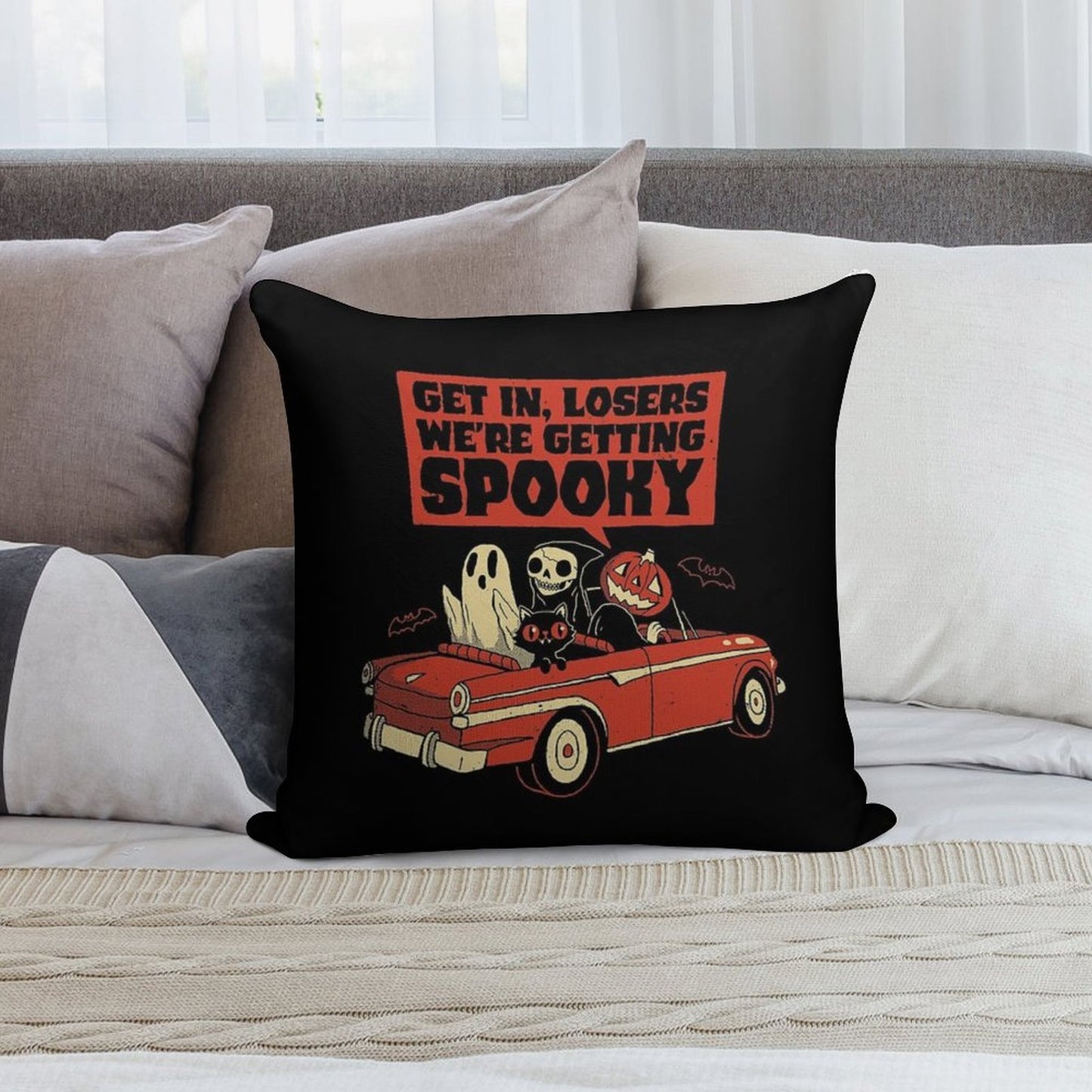 Getting Spooky Soft Multiple Sizes Throw Pillow