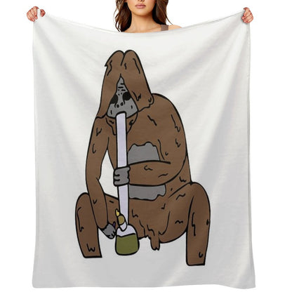 Sassy The Druggo Travel-friendly Throw Blanket