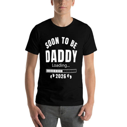 Soon To Be Daddy Est 2026 First Time Dad Promoted To Dad  Heathered Texture T-Shirt