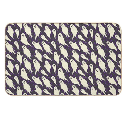 Ghosts - Halloween Repeating Pattern Durable Bath Mat
