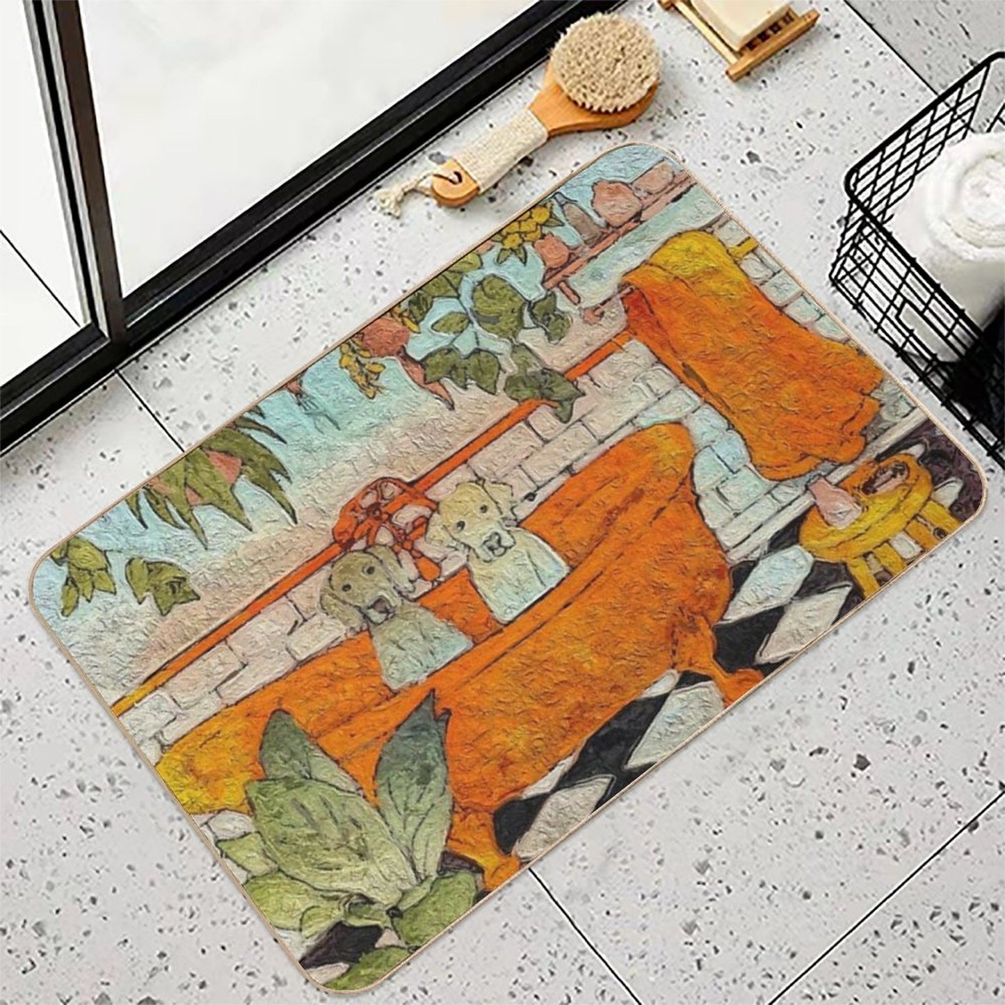 Double Doggie Bath  Versatile Bath Mat