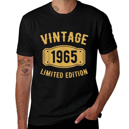 Vintage 60 Birthday Decorations Men 60yr 1965 60th Birthday  Eco-friendly Material T-Shirt