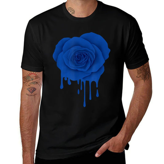 Beautiful Blue Melting Rose Flower Gardener Botanist Flowers  Quick-drying T-Shirt