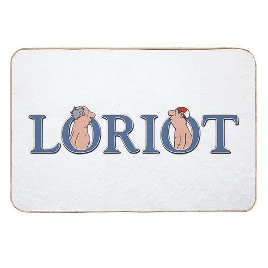 Loriot, Gentlemen in The Bathroom  Non-Slip Bath Mat