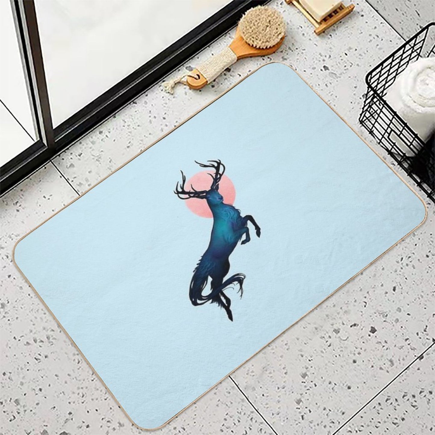 Kelpie Stag  High-Traffic Bath Mat