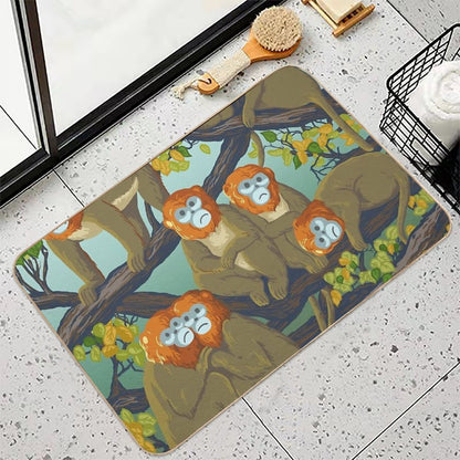 Monkeys  Anti-Trip Bath Mat