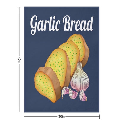 Garlic Bread Travel-friendly Throw Blanket