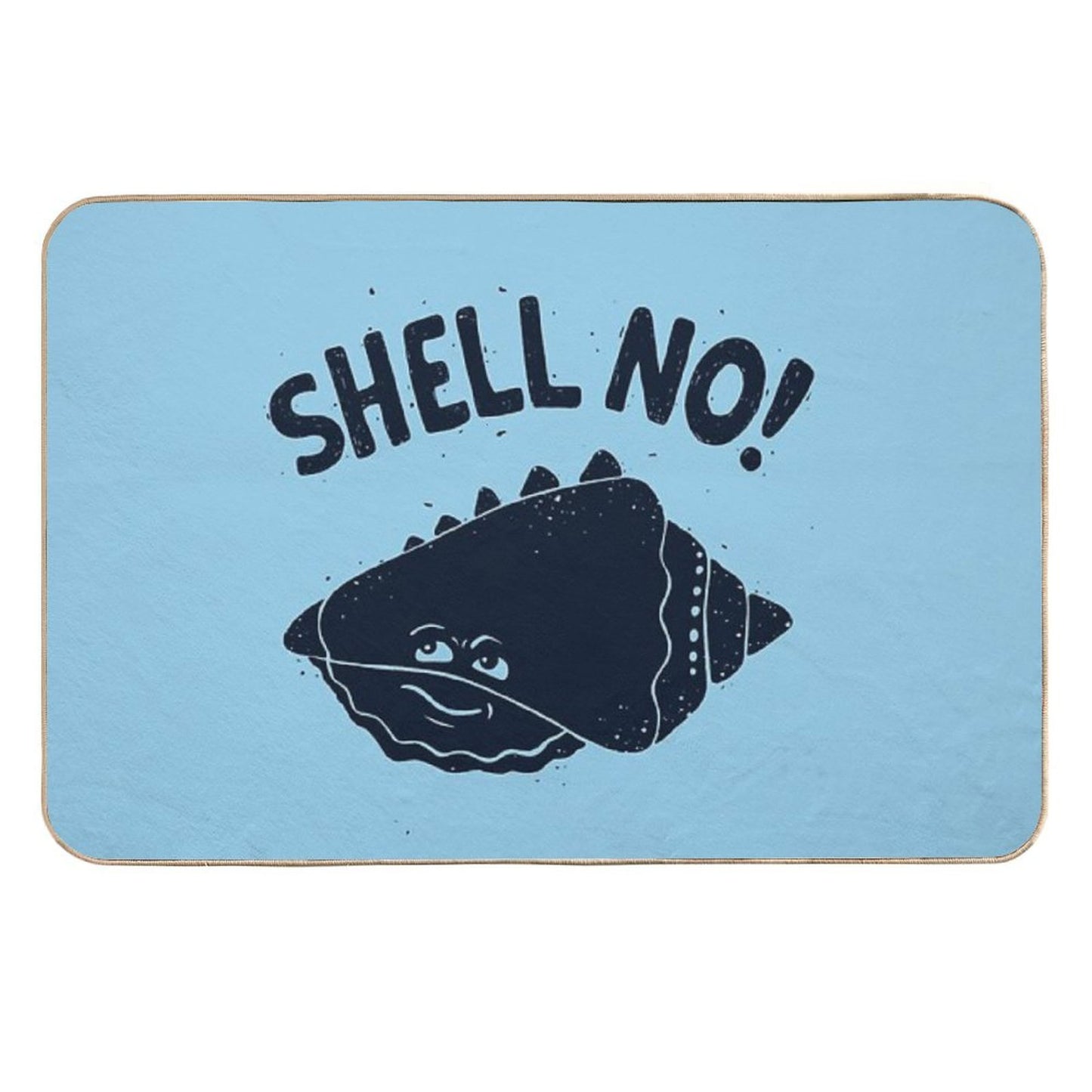 (S)HELL NO.  Slip-Resistant Bath Mat