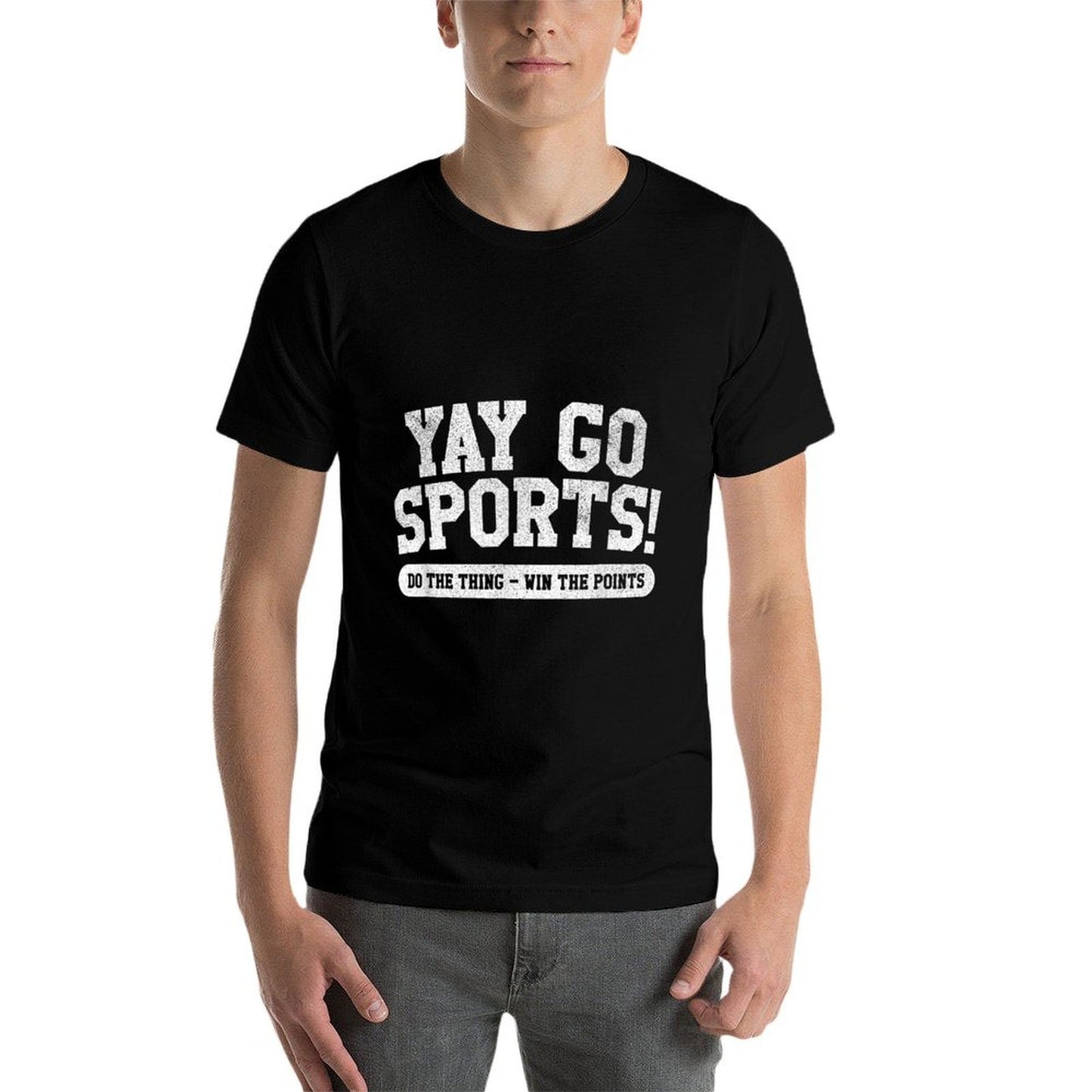 Yay Go Sports! Funny Sports  Cotton T-Shirt
