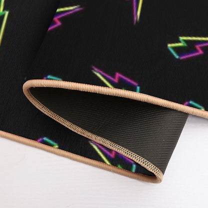 CMYK Lightning (black) Durable Bath Mat