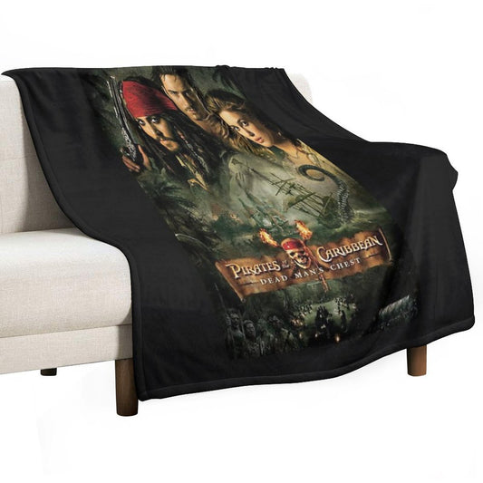 Pirates of The Caribbean Dead Mans Chest All-season Throw Blanket