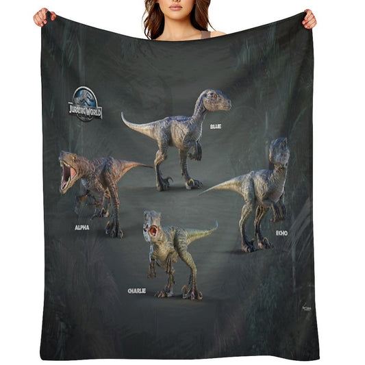 Raptor Squad Travel-friendly Throw Blanket