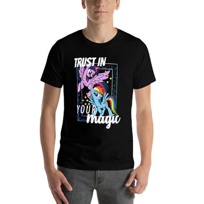 Kids My Little Pony Friendship Is Magic Twilight & Rainbow Sassy  High-quality Stitching T-Shirt