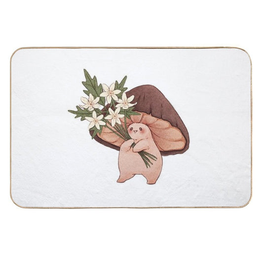 Spring Flowers  Dirt-Trapping Bath Mat