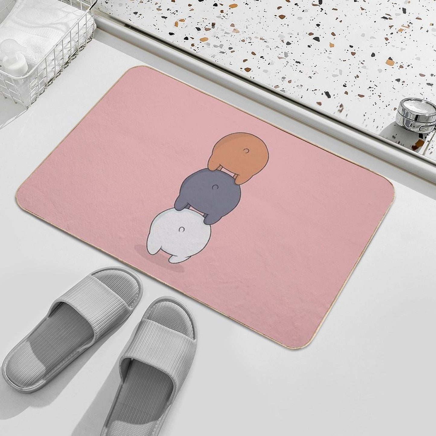 We Bare Bears  Eco-Friendly Bath Mat