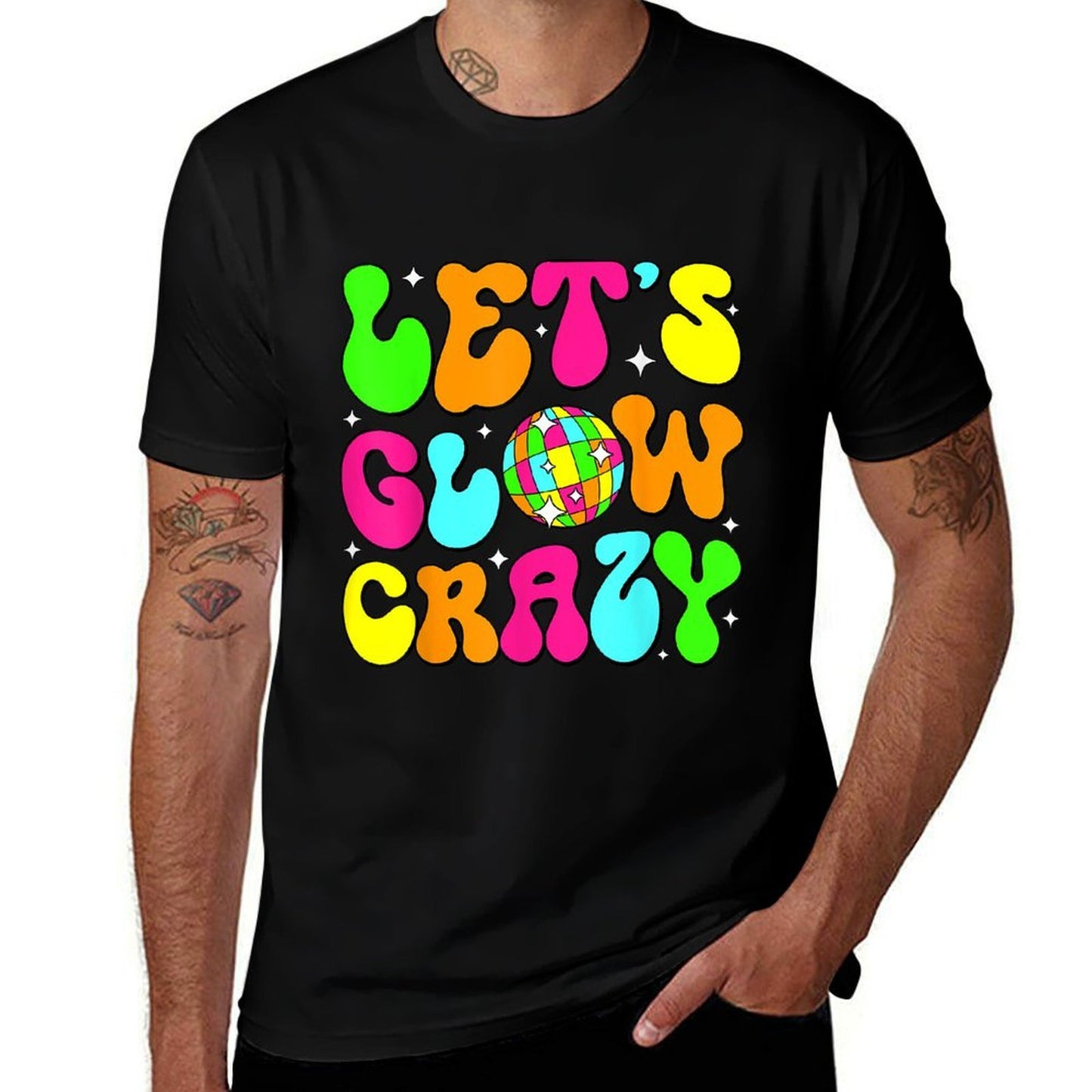 Let's Glowing Crazy In My Glowing Era Team Party Matching  Quick-drying T-Shirt