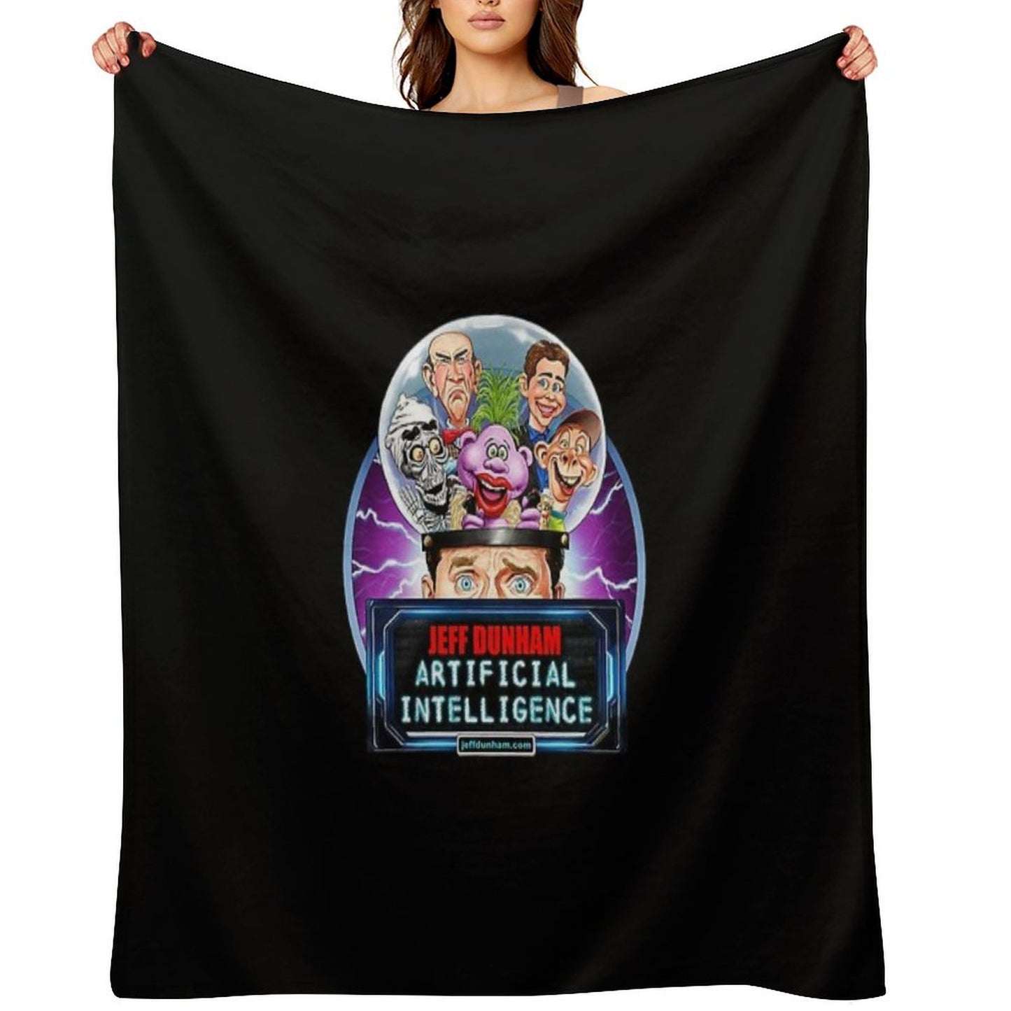 Jeff Dunham Artificial Intelligence Comfort Throw Blanket