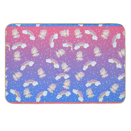 RAINBOW SPARKLE UNICORN  Stain-Proof Bath Mat