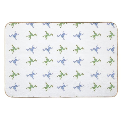 Traditional Frog Vintage Pattern  Easy Maintenance Bath Mat