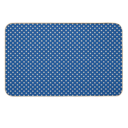 Into The Deep Blue Sea of White Diamonds  Pet-Safe Bath Mat